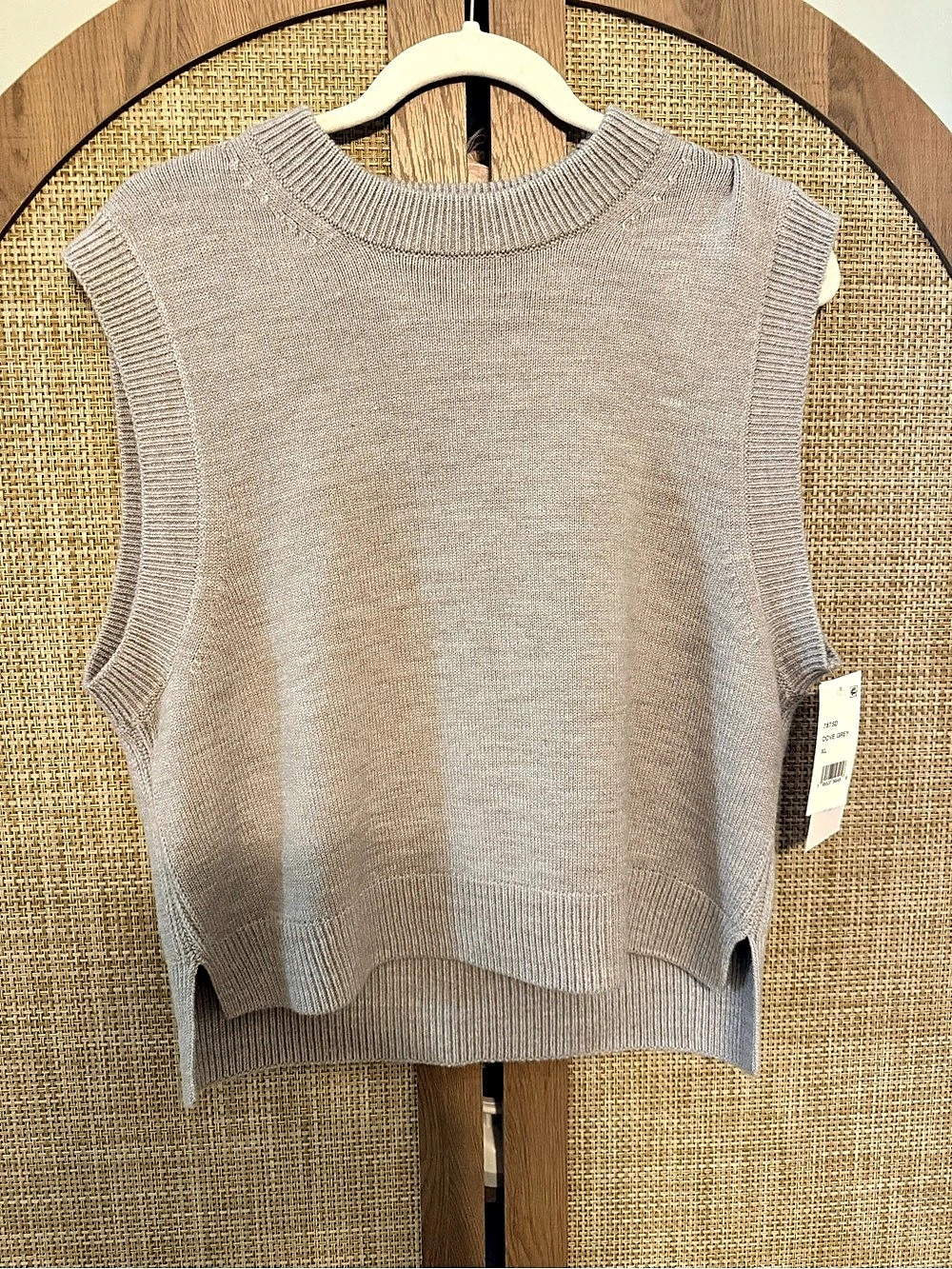French Connection Babysoft Sleeveless Vest Gray Size XL